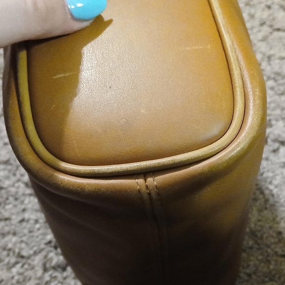 Vintage 1998 Coach Soho Mini Bucket Bag B8C-4148 British Tan Leather Made in USA - Picture 9 of 10